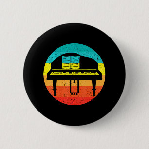 Muziek Muzikant Pianist Keyboard Player Piano Ronde Button 5,7 Cm