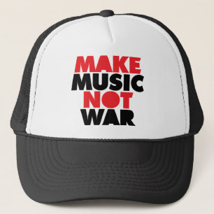 Muziek niet oorlog maken trucker pet