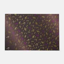 muziek, noot, slim, band, symbool, glanzend, elega deurmat