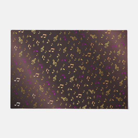 muziek, noot, slim, band, symbool, glanzend, elega deurmat (Voorkant)