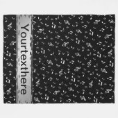 muziek, noot, slim, band, symbool, glanzend, elega fleece deken (Voorkant (Horizontaal))