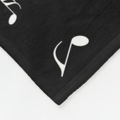 muziek, noot, slim, band, symbool, glanzend, elega fleece deken (Hoek)