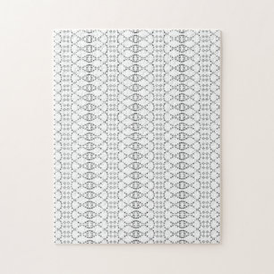 Muziek Nordic Knit Text ASCII Art Black and White Legpuzzel