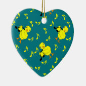 Muziek Note Chick Patroon Keramisch Ornament (Rechts)