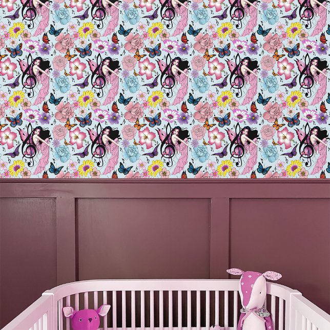 Muziek Note Fairy Behang (Creator heeft geüpload)