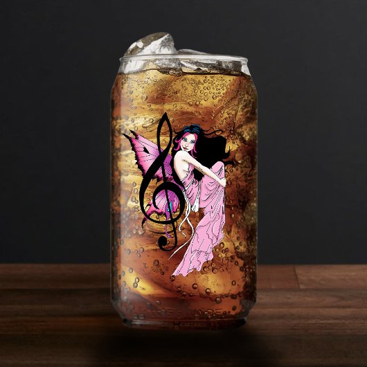 Muziek Note Fairy Blikvorm Glas