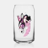 Muziek Note Fairy Blikvorm Glas (Voorkant)