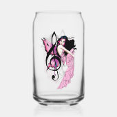 Muziek Note Fairy Blikvorm Glas (Achterkant)