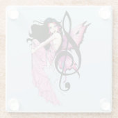 Muziek Note Fairy Glazen Onderzetter (Achterkant)