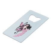 Muziek Note Fairy Kredietkaart Flessenopener (Voorkant Gekanteld)