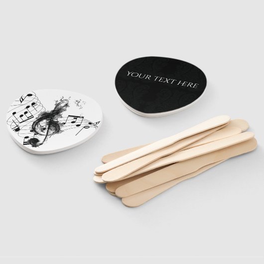 Muziek Note Luxe ontwerp Handwaaier (Niet-gemonteerd)