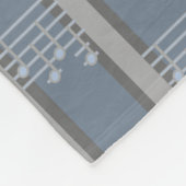 Muziek Note Striped Fleece Deken (Hoek)