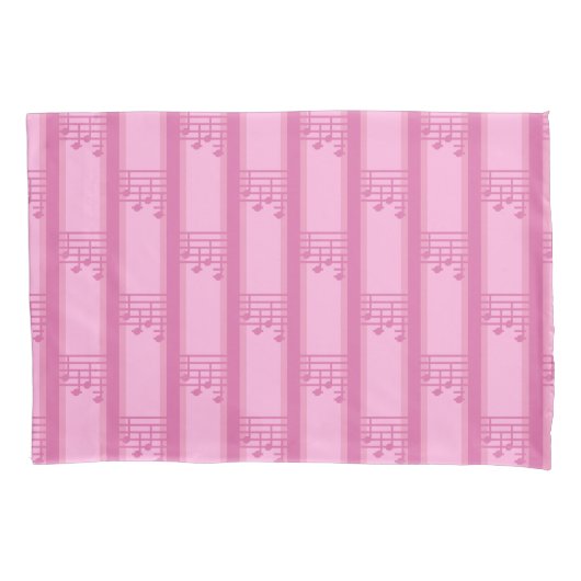Muziek Note Striped Kussensloop (Voorkant)