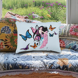 Muziek Note Vlinders Fairy Accent Kussen