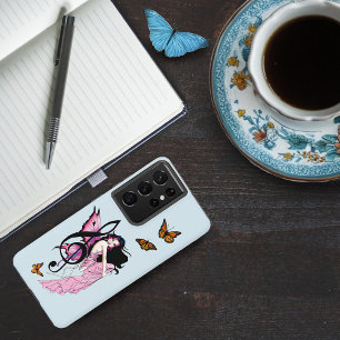 Muziek Note Vlinders Fairy Samsung Galaxy Hoesje