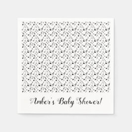 Muziek op maat gemaakte feestservetten servet