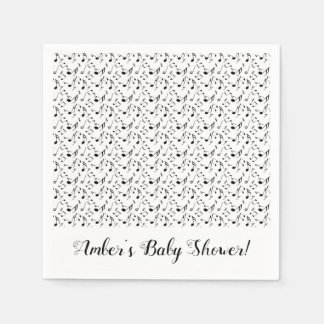 Muziek op maat gemaakte feestservetten servet