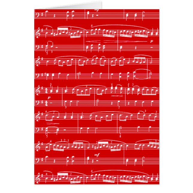 muziek op rode vellen (Voorkant)
