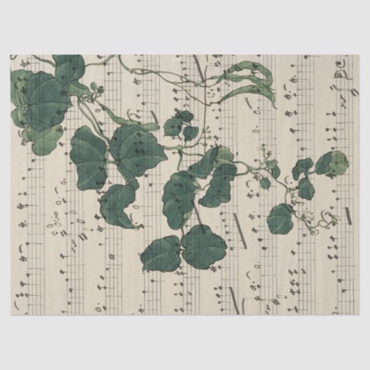 Muziek op vellen laat afstotend papier (Voorkant)