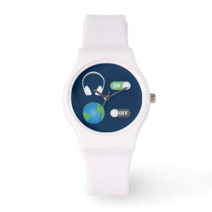 Muziek op wereld uit horloge