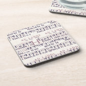 muziek op wit bier onderzetter (Linkerzijde)