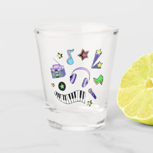 Muziek opvijzelen shot glas