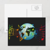 Muziek over de hele wereld briefkaart (Voorkant / Achterkant)