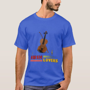 Muziek overtreft Violin Word Art Design T-shirt