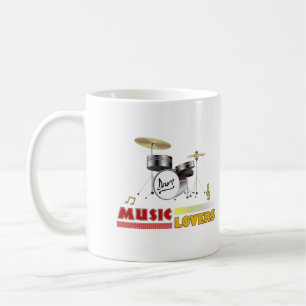 Muziek overvalt Word Art Design Koffiemok