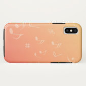 Muziek peach Case-Mate iPhone case (Achterkant (horizontaal))