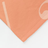 Muziek peach fleece deken (Hoek)