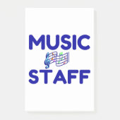 MUZIEK PERSONEEL POST-IT® NOTES (Voorkant)