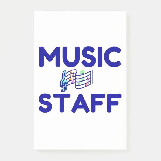 MUZIEK PERSONEEL POST-IT® NOTES (Voorkant)