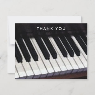 Muziek Piano Bedankkaart
