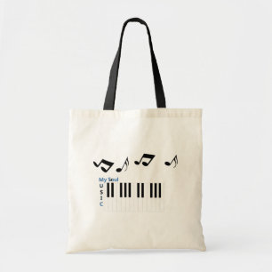 Muziek Piano Toets Muzieknoot Muziektas Tote Bag