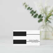 Muziek Pianolessen Professionele Instructeur Visitekaartje (Staand voorkant)