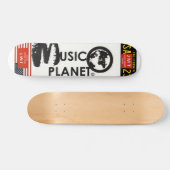 MUZIEK PLANET-skateboard, 7¾-inch deck Skateboard (Horizontaal)