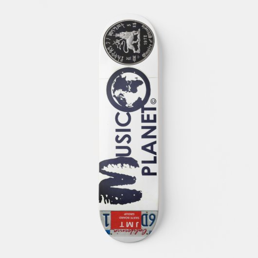 MUZIEK PLANET-skateboard Skateboard (Voorkant)