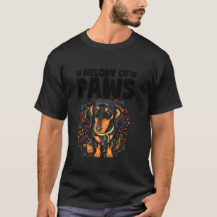 Muziek Poot-tastische Tunes Hond Grappig Dier Muzi T-shirt