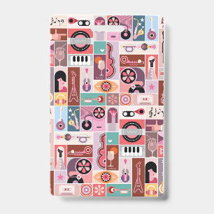 Muziek pop kunst badge