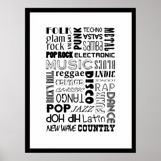 Muziek Poster (Voorkant)