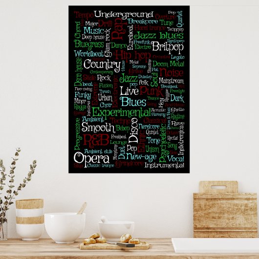 Muziek Poster (Keuken)