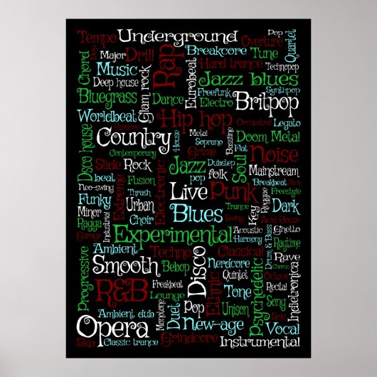 Muziek Poster (Voorkant)