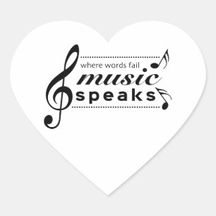 Muziek Quote Sticker l Muziek Spreekt