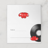 Muziek Retro Vinyl Record Wedding Fun (Buitenkant ongevouwen)