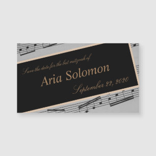Muziek Romance Save the Date Magnet Kaart
