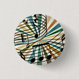 Muziek Ronde Button 3,2 Cm