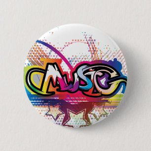 Muziek Ronde Button 5,7 Cm