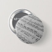 Muziek Ronde Button 5,7 Cm (Voorkant /achterkant)