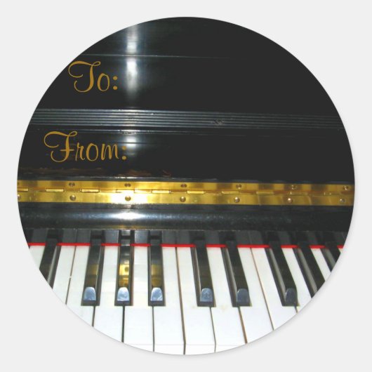 Muziek_ Ronde Sticker (Voorkant)